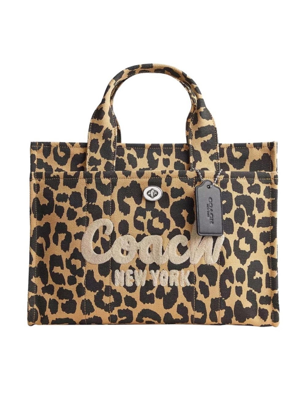New Coach Leopard Print Tote Bag NWT